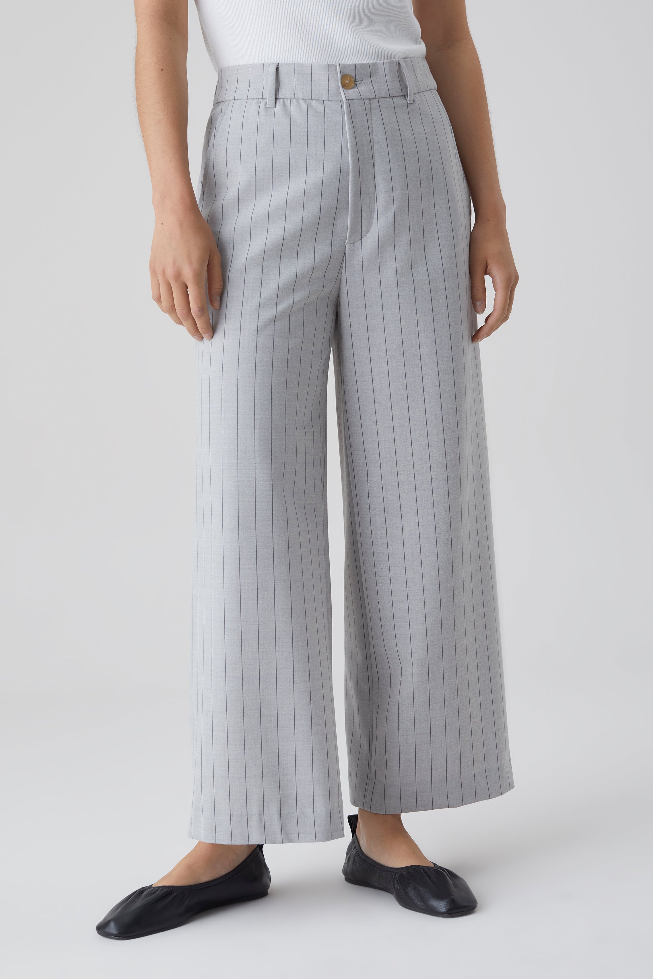 Closed Barton Pants In Grey Marble