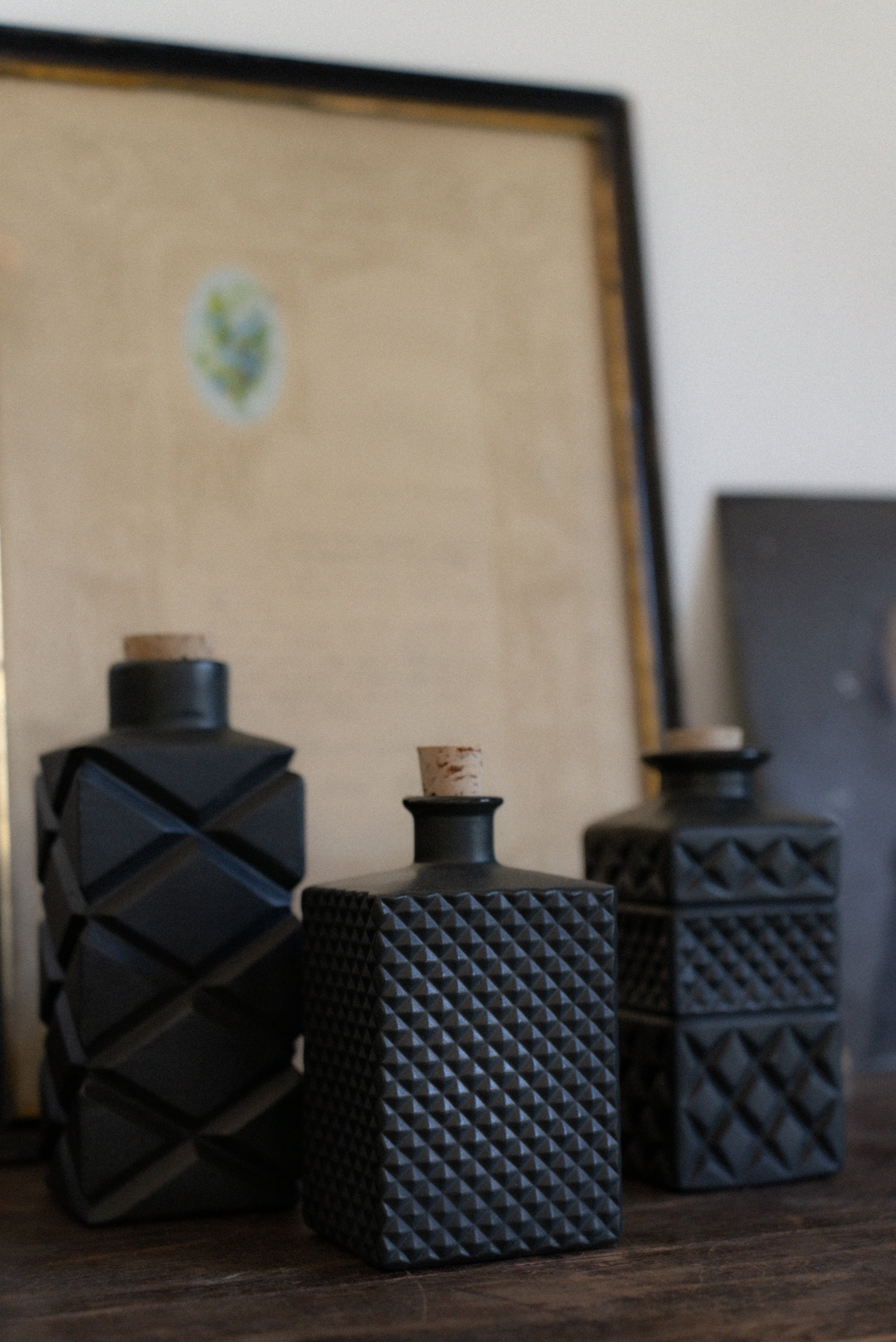 Peter St. Lawrence Small Black Porcelain Decanter