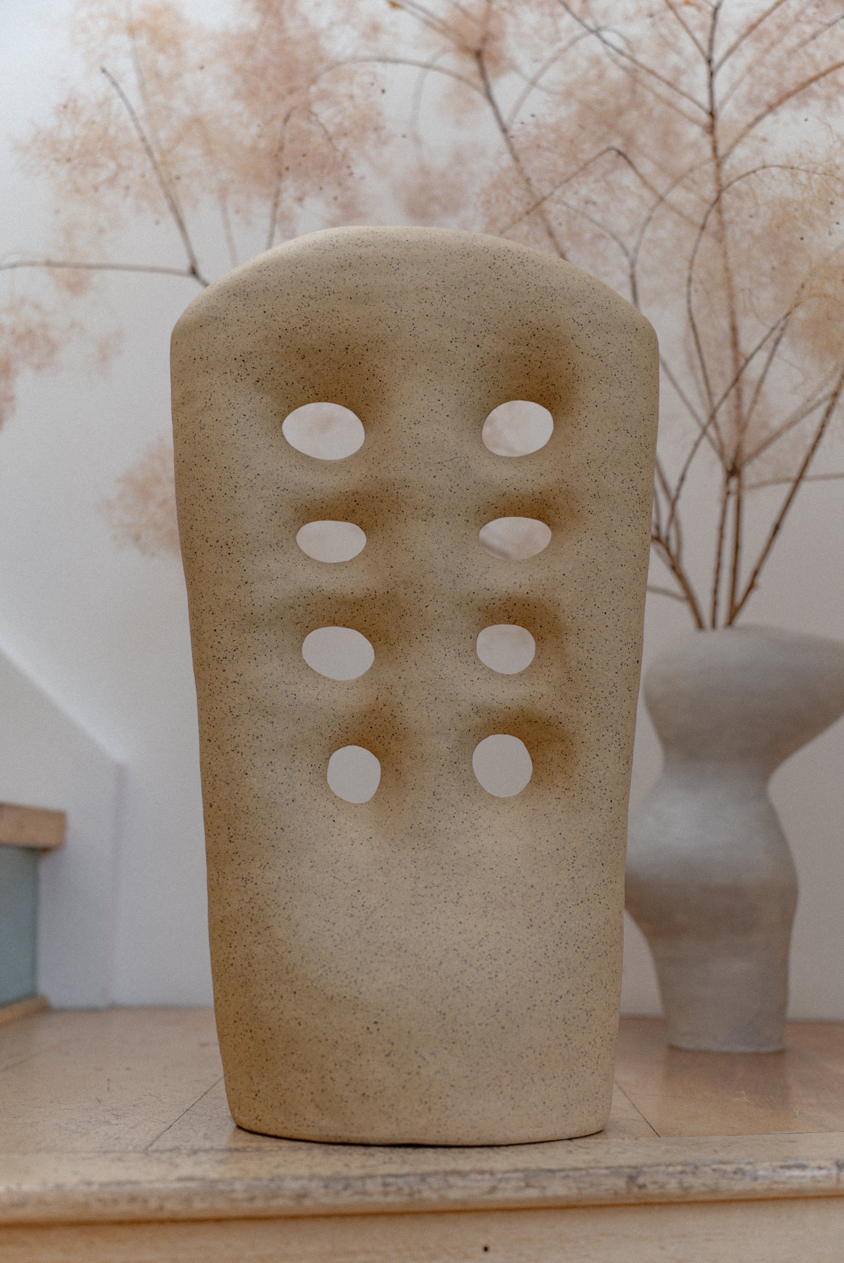 Peter St. Lawrence Speckled Form with Symmetry