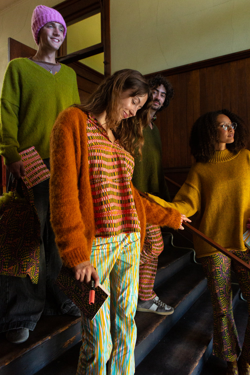 Hiroko Alpaca Open Cardigan In Marigold