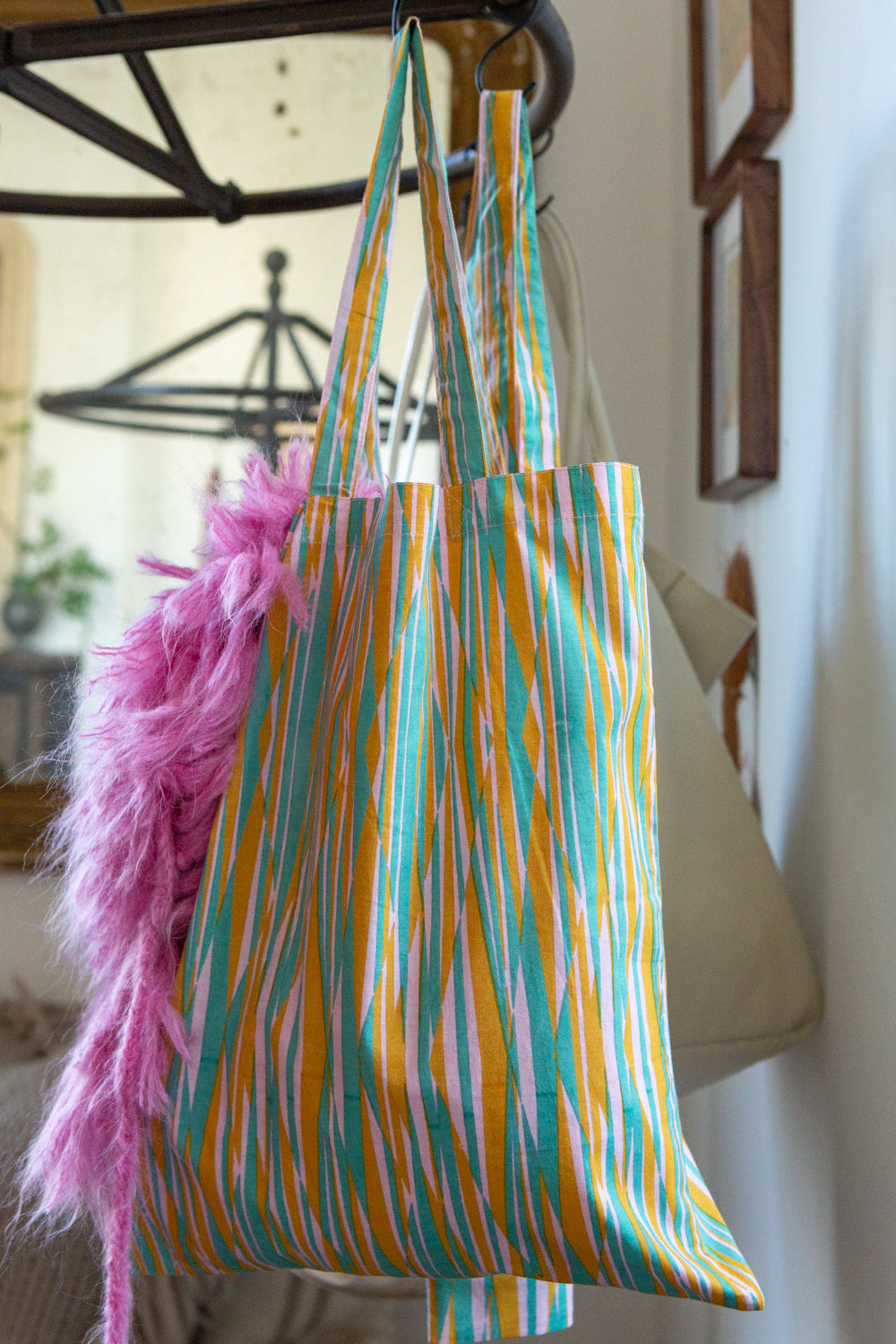 Cotton Tote in Jessica Fish 'Gaze'