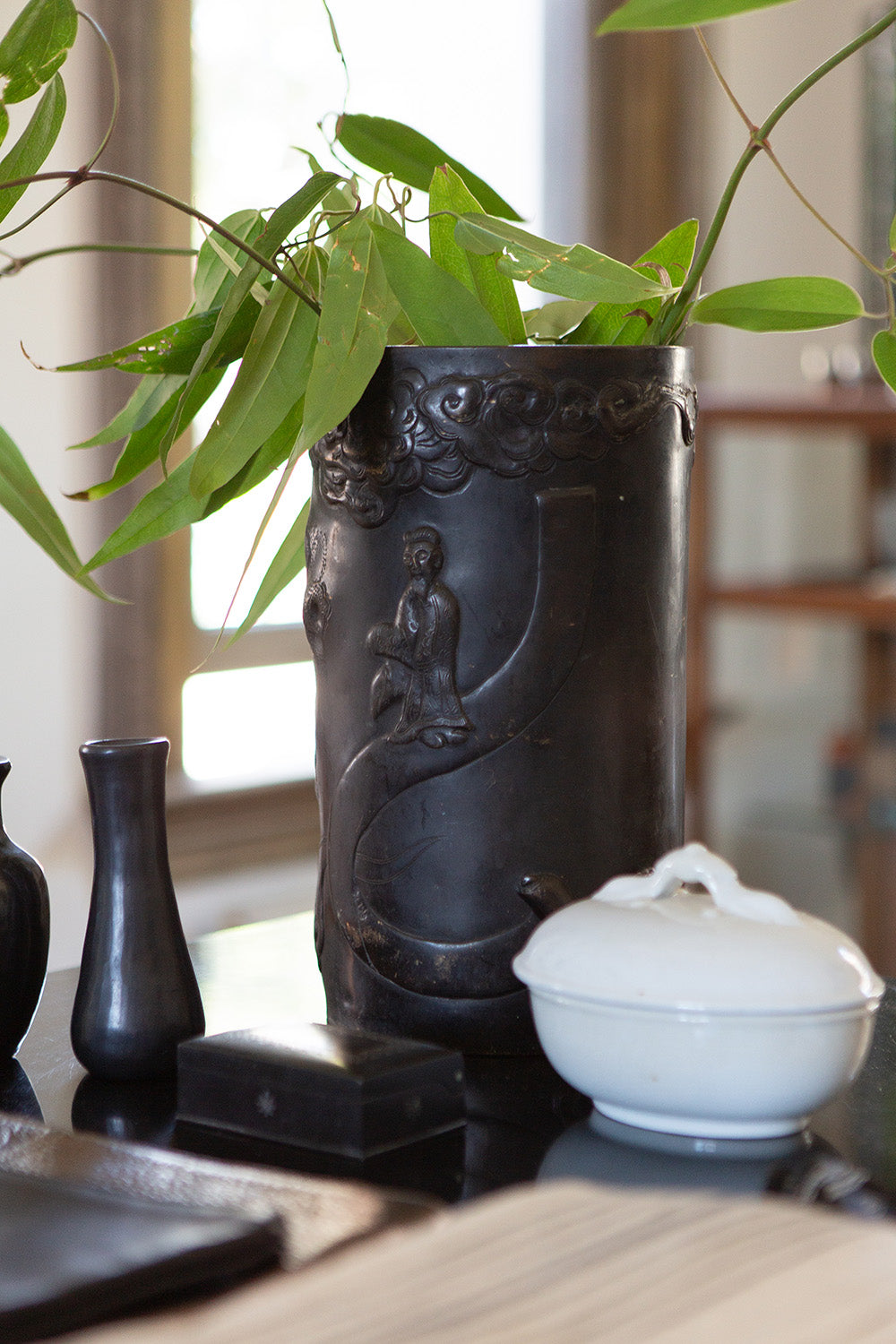 Japanese Cast Bronze Vessel