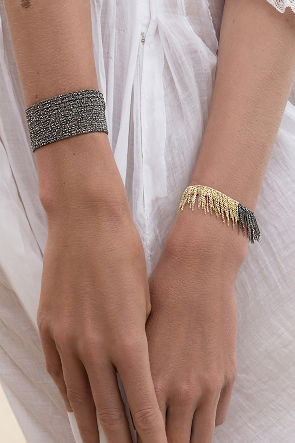 Marie Laure Chamorel 821 Bracelet in Gold And Ruthenium