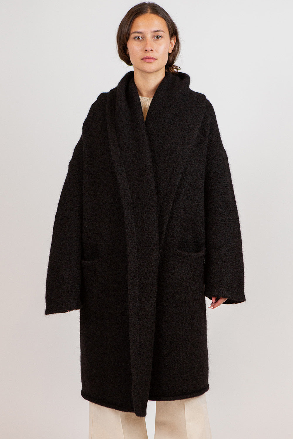 Lauren Manoogian Capote Coat In Black