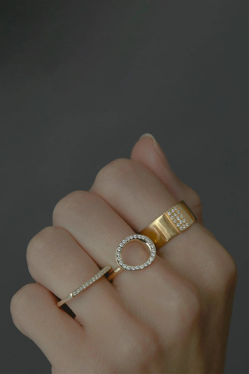 Satomi Kawakita Open Circle Diamond Ring