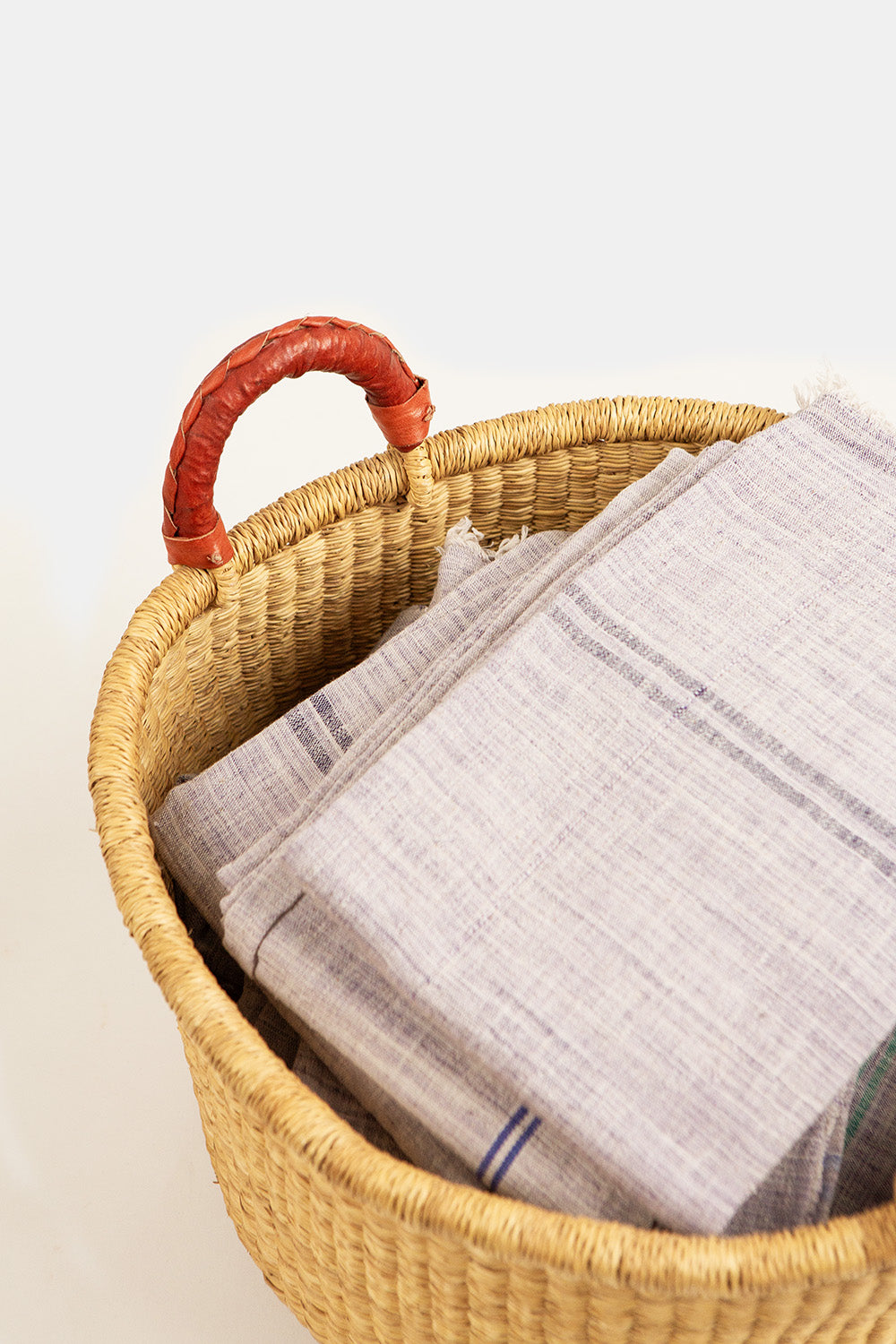 Bolga Handled Basket In Natural