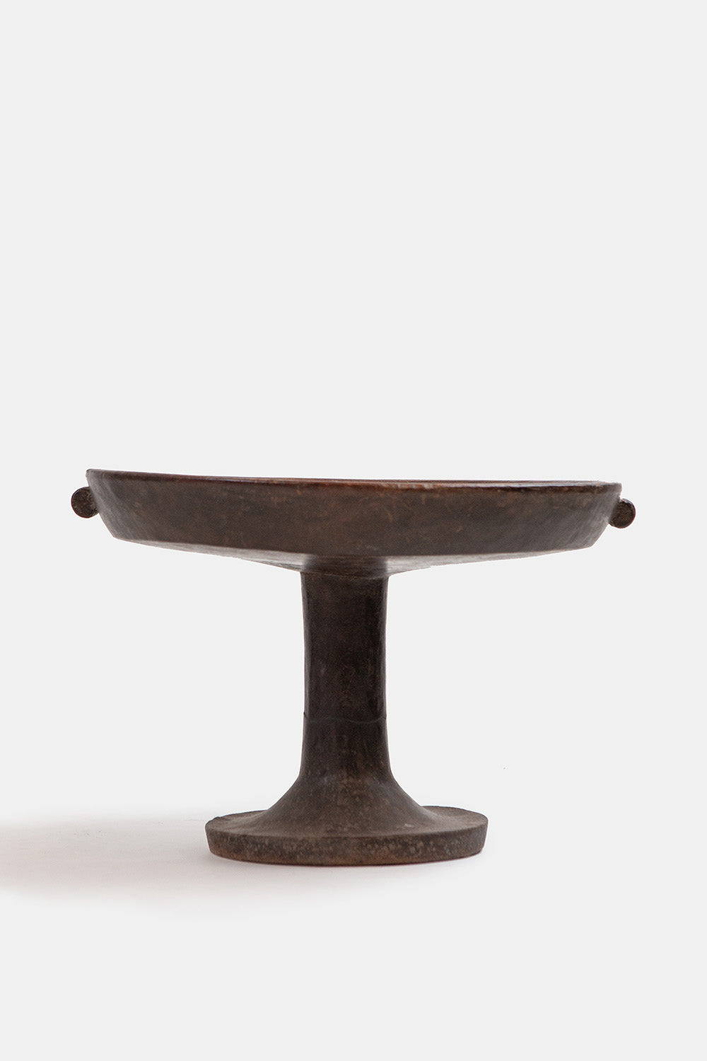 Tall Ethiopian Wood Pedestal Dish