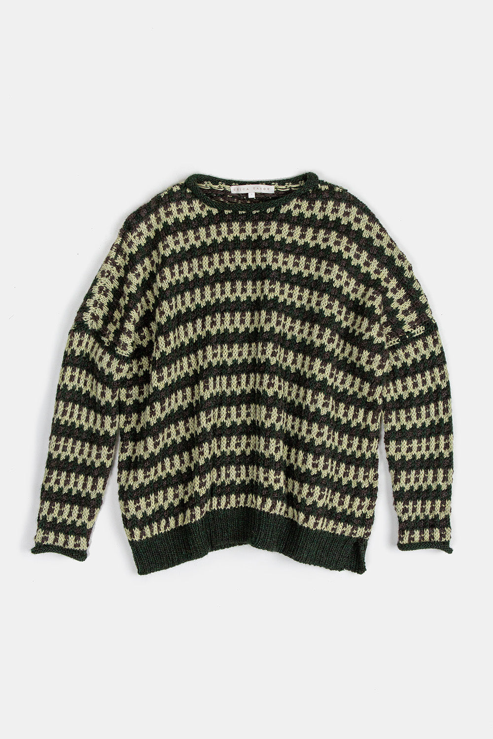 Gabrielle Alpaca Rollneck Pullover In Bracken Stripe