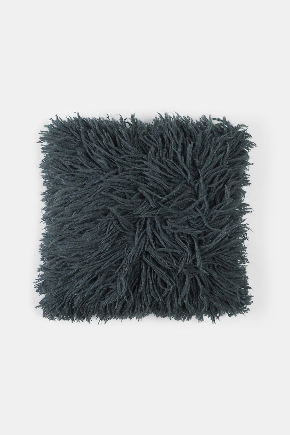 Baby Alpaca Shag Pillow in Ocean