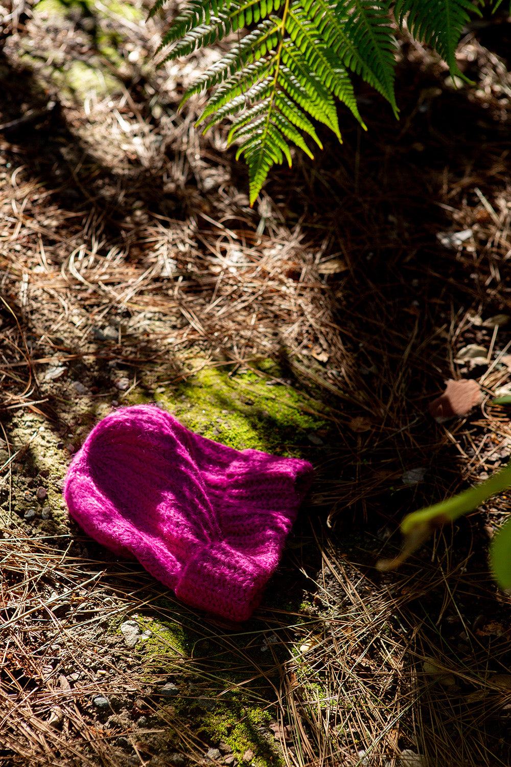 Alpaca Beanie In Hot Pink