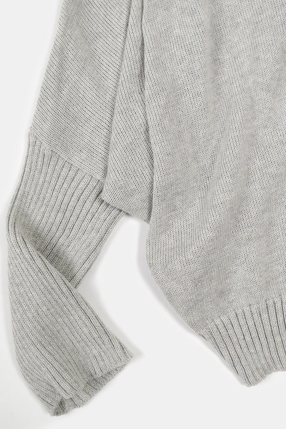 Grace Pima Cotton Cardigan in Light Grey
