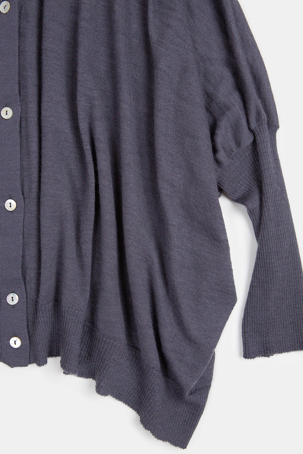 Cashmere Box Cardigan In Slate
