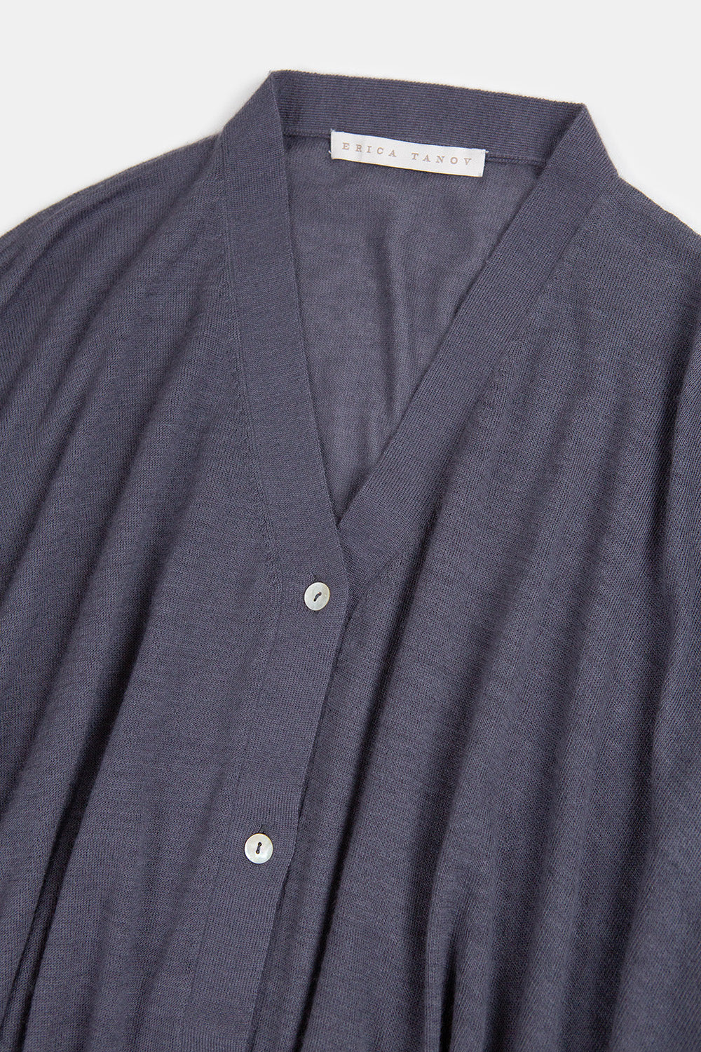 Cashmere Box Cardigan In Slate