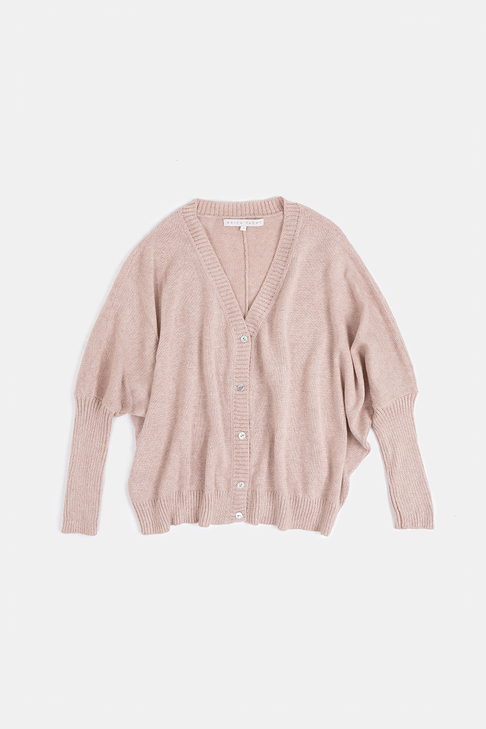 Grace Pima Cotton Cardigan in Twig