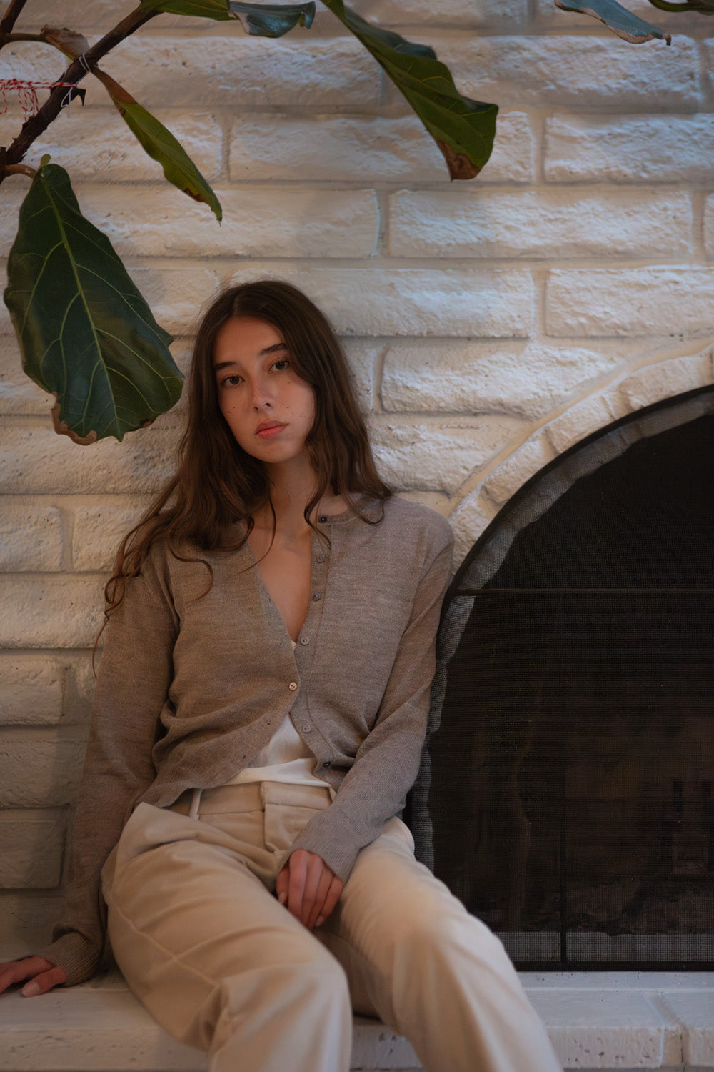 PRE-ORDER Alpaca Classic Cardigan in Fawn