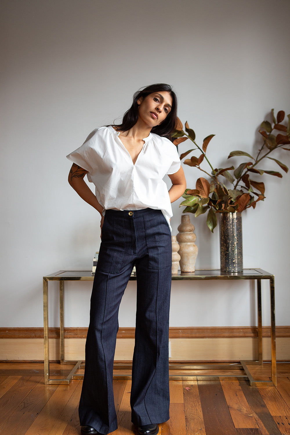 white christmas dresses Darby Denim Pant in Dark Indigo 31 / US 14-16