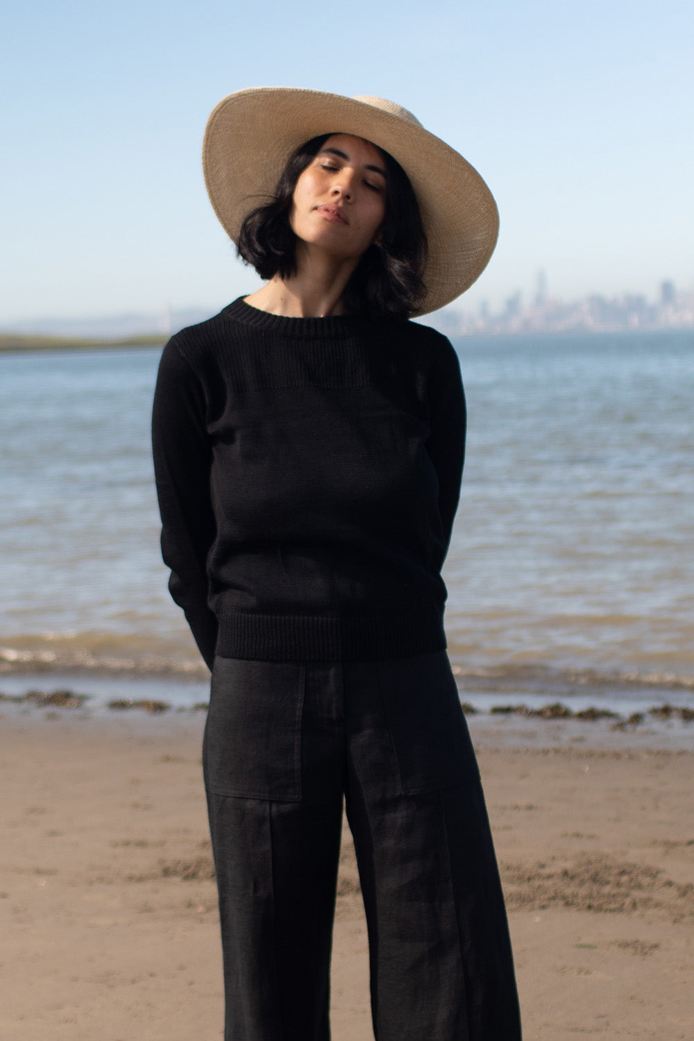 Darby Linen Pants In Black
