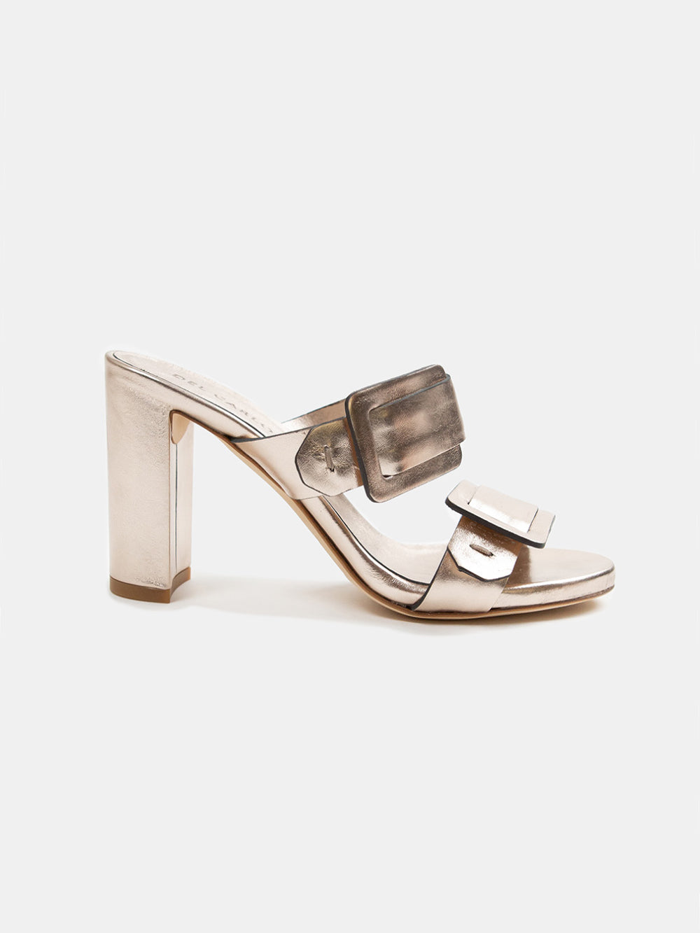 Del Carlo Atene Sandals In Mirror Pirite