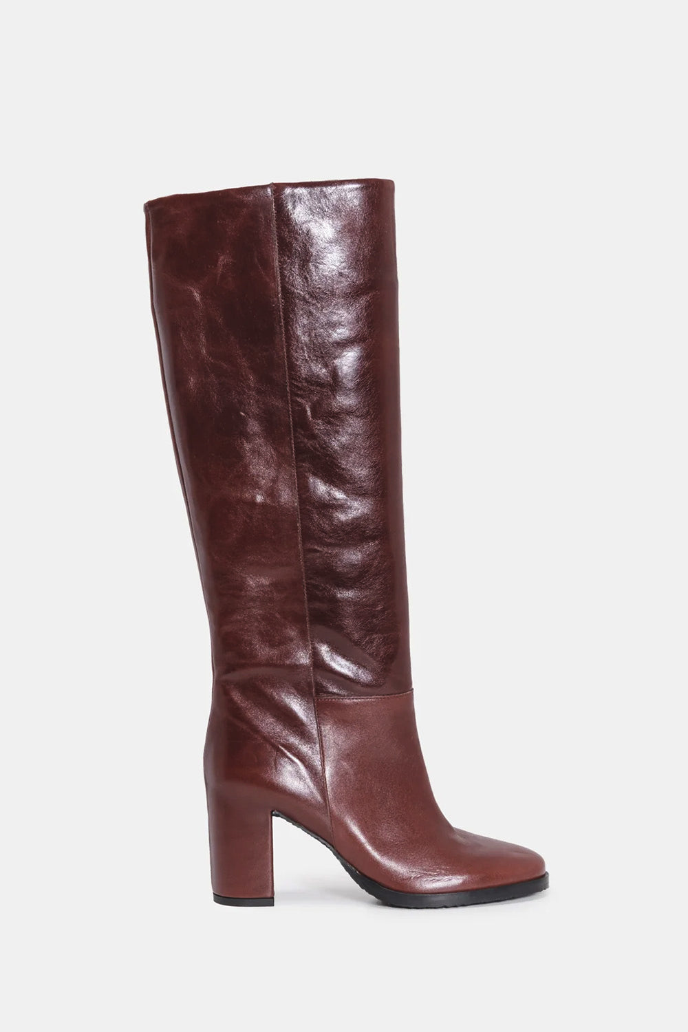 Del Carlo Nantes Tall Boot in Castagna