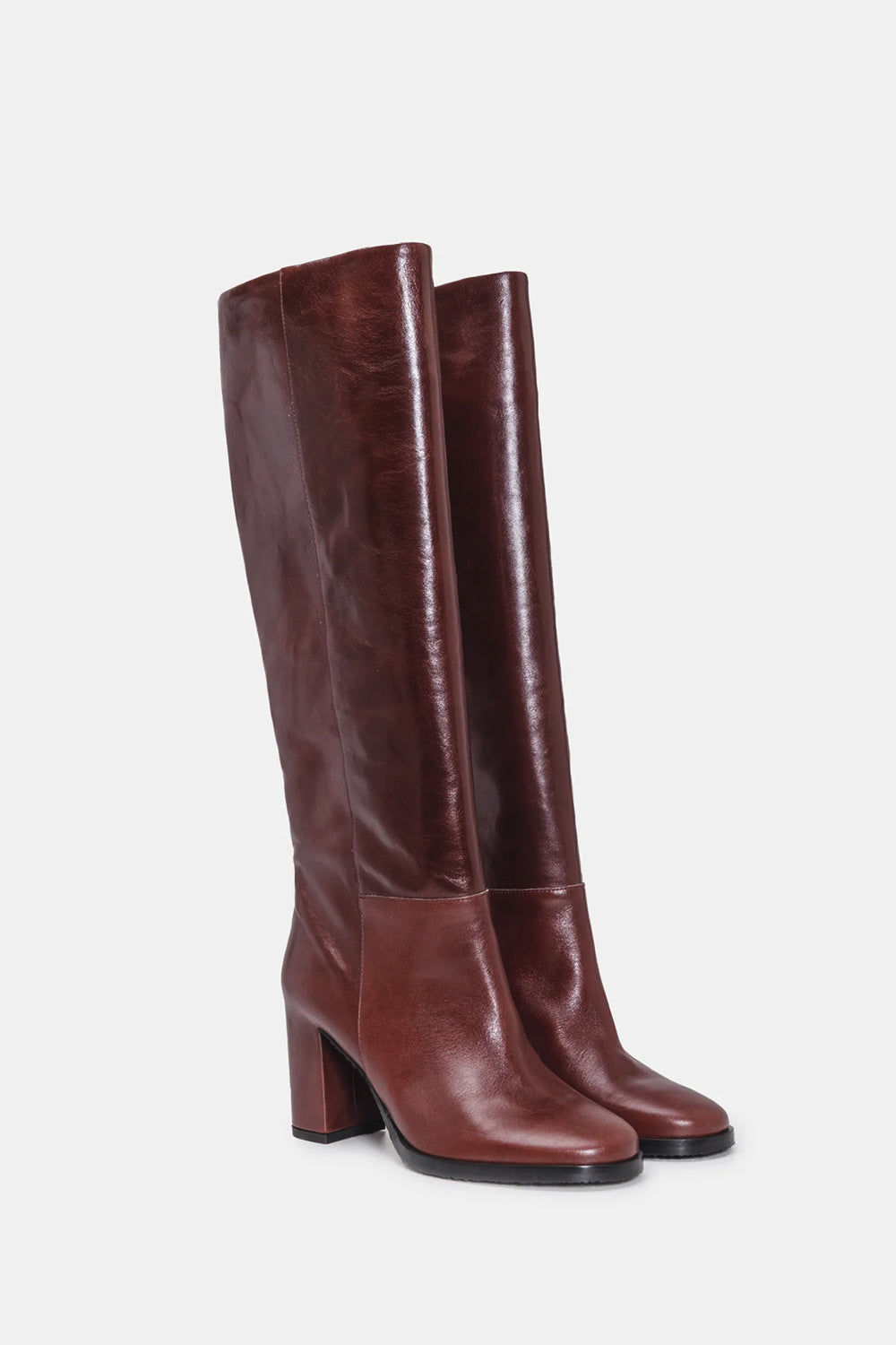 Del Carlo Nantes Tall Boot in Castagna