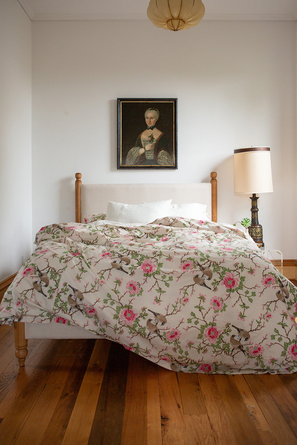 Cotton Duvet Cover in Lovebird