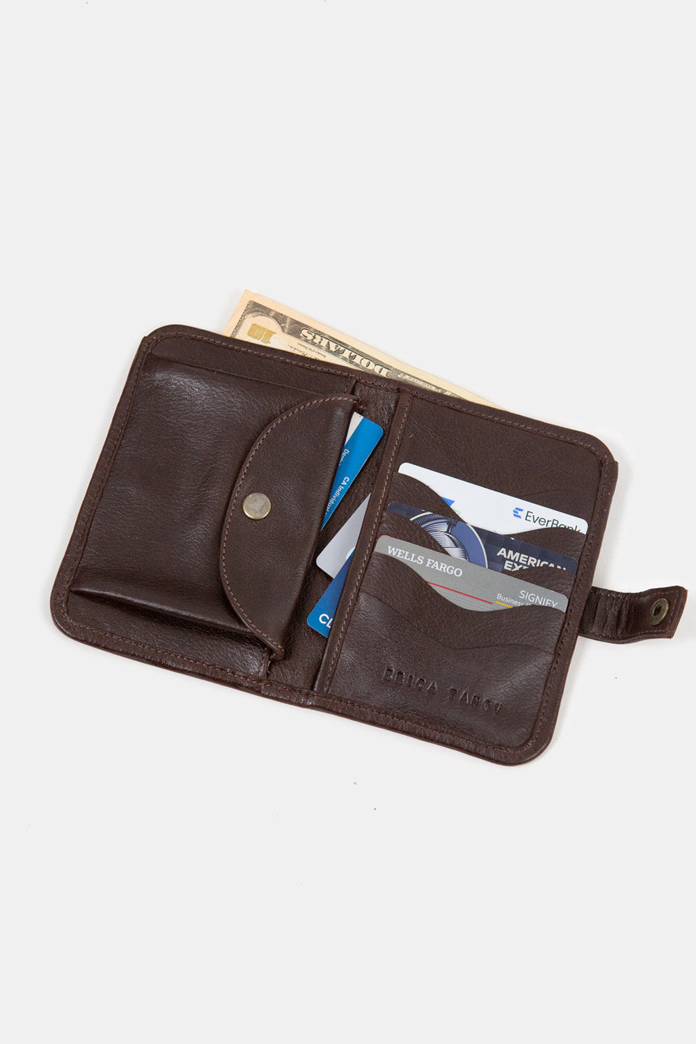 Eliot Leather Wallet In Nocino