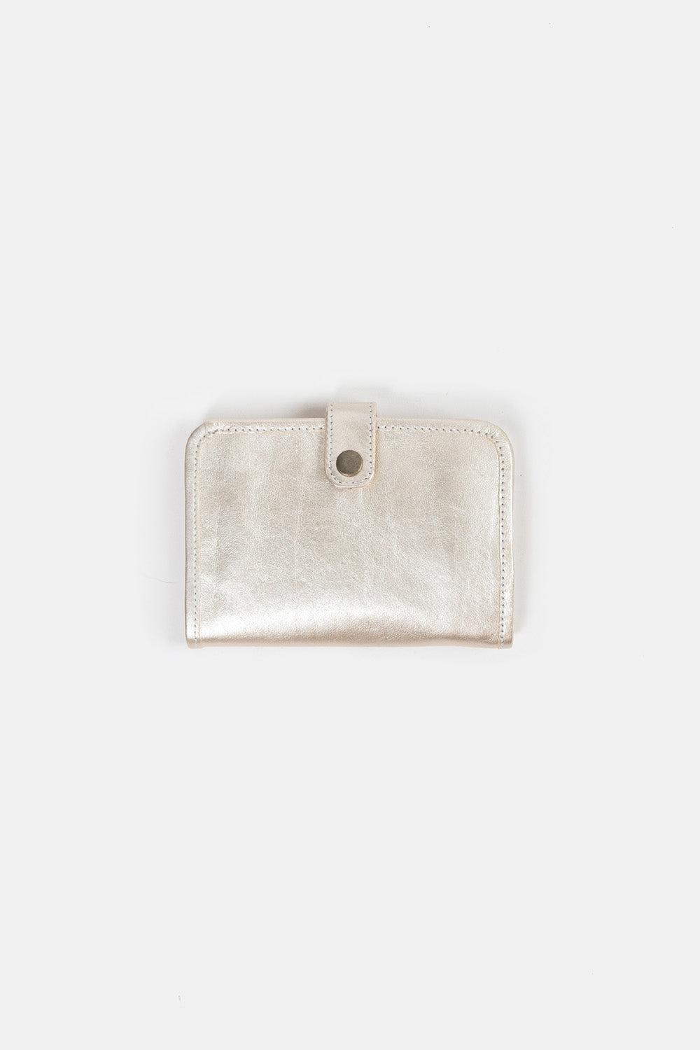 Eliot Leather Wallet In Platinum