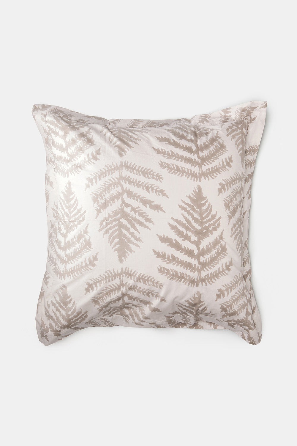 Cotton Euro Sham in Dove Fern
