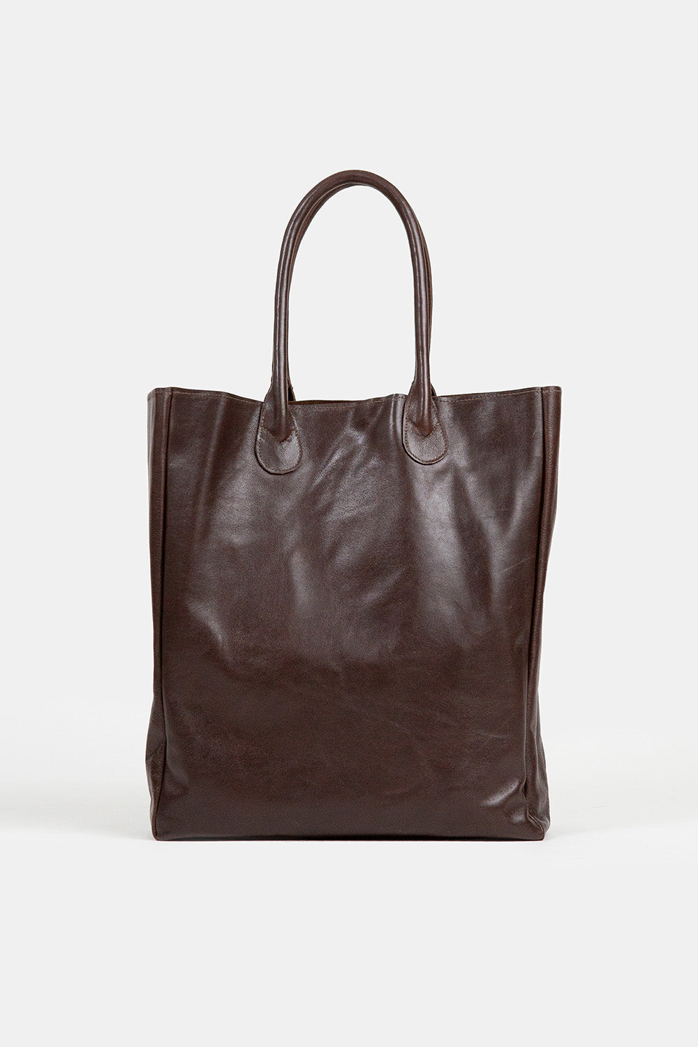 Eve Leather Tote in Nocino