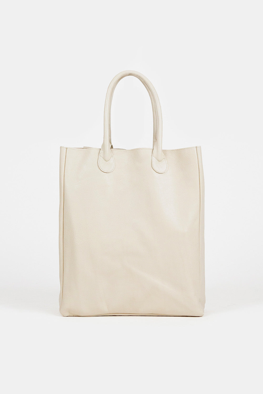 Eve Leather Tote in Porcelain