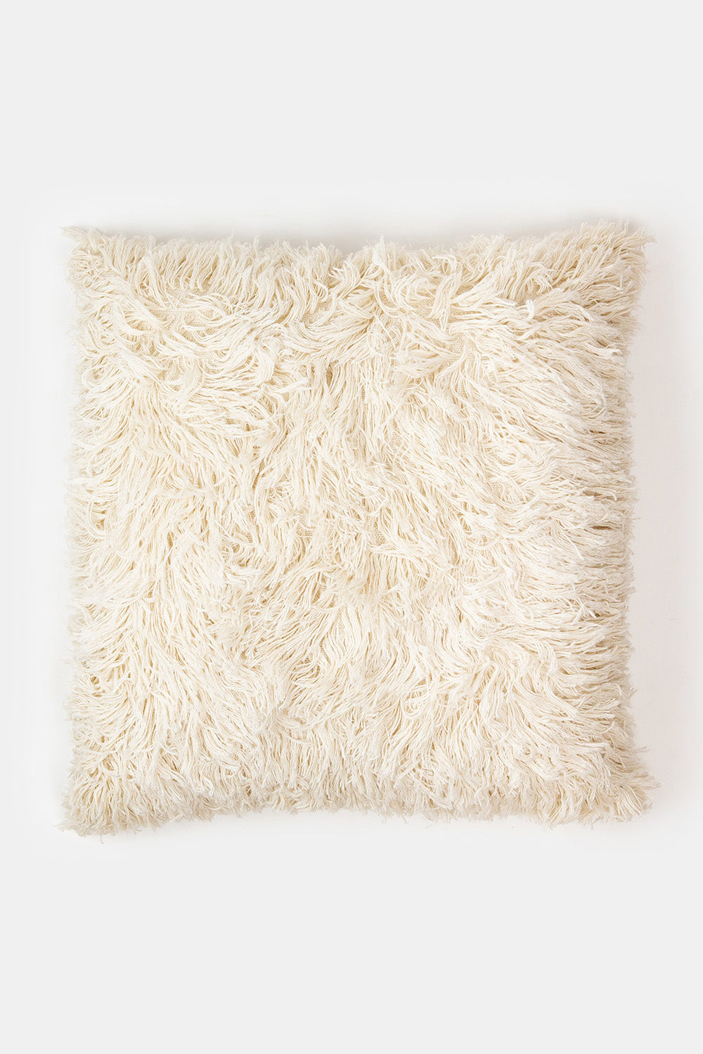 Baby Alpaca Shag Floor Pillow in Natural