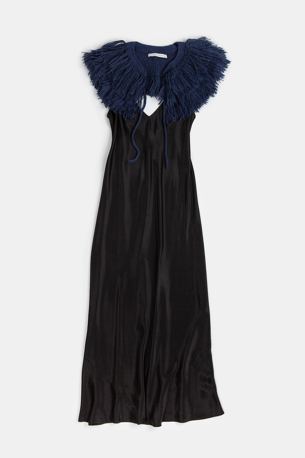 Tallulah Silk Charmeuse Gown in Black