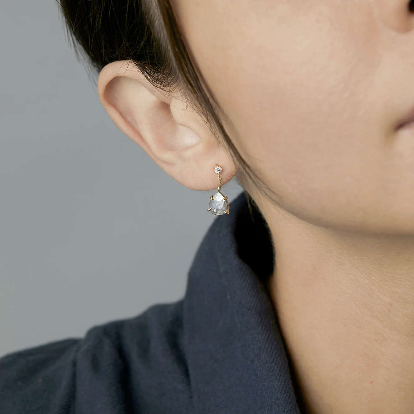 Satomi Kawakita Diamond Slice Earrings