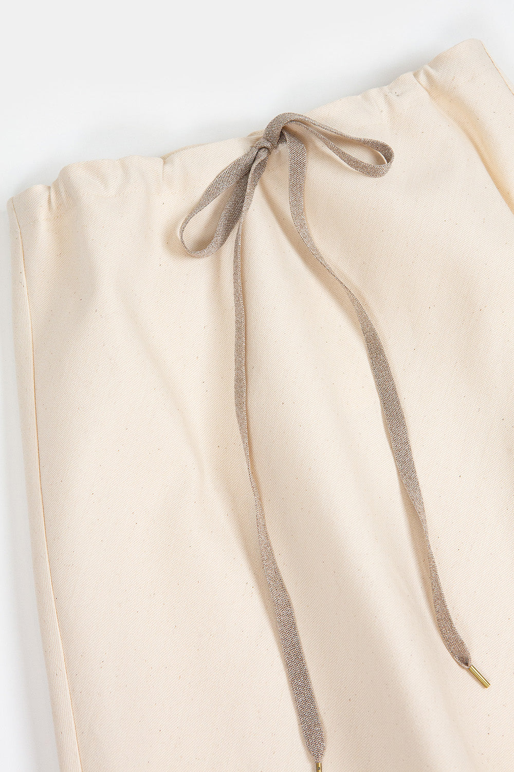 Isabelle Cotton Canvas Skirt In Natural