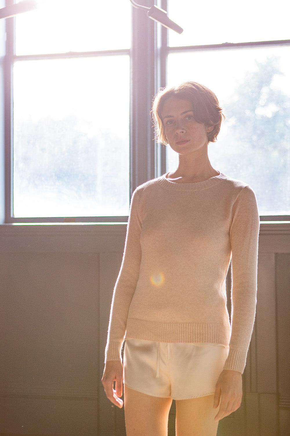 Isla Pima Cotton Sweater In Twig