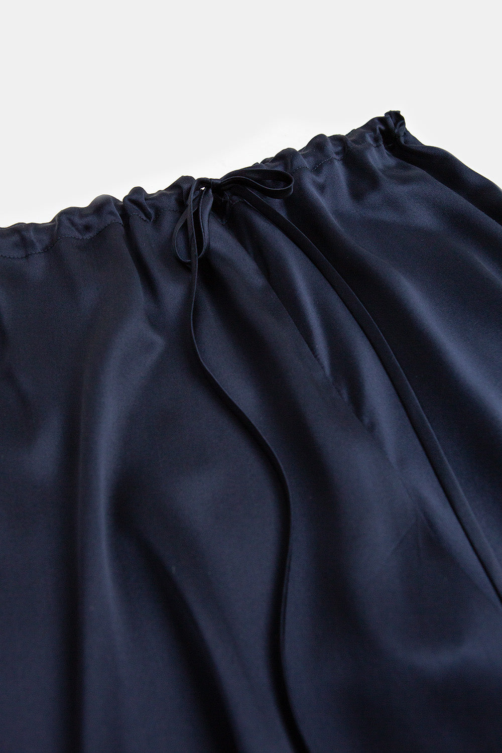 Jules Silk Charmeuse Pant in Midnight