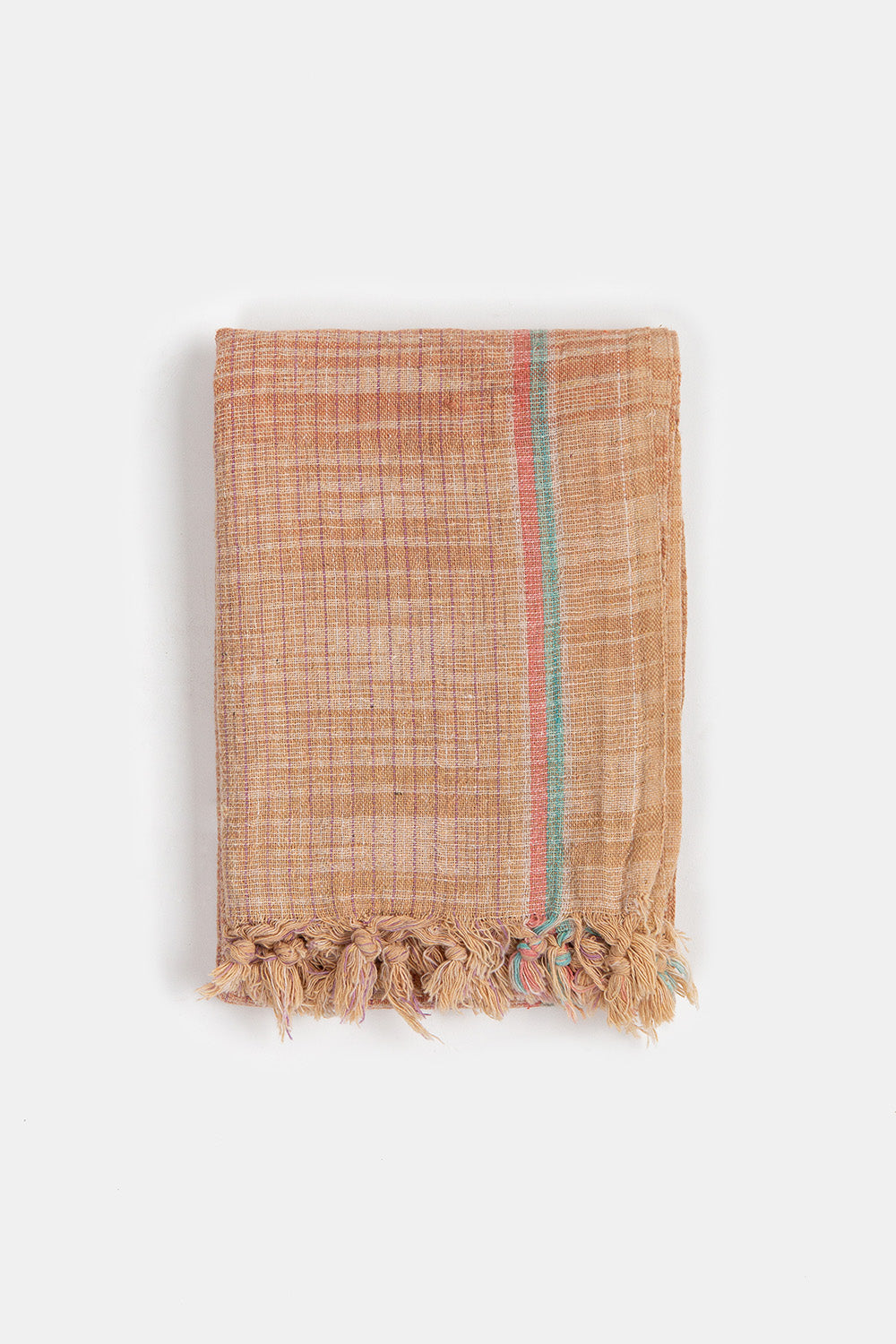 Khadi Cotton Towel in Curry