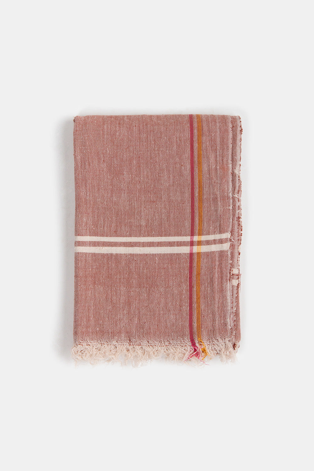 Khadi Cotton Towel in Rust