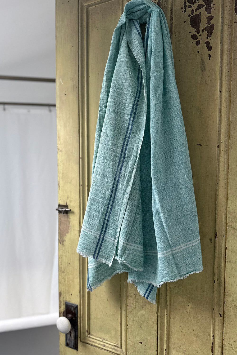 Khadi Cotton Towel in Ocean