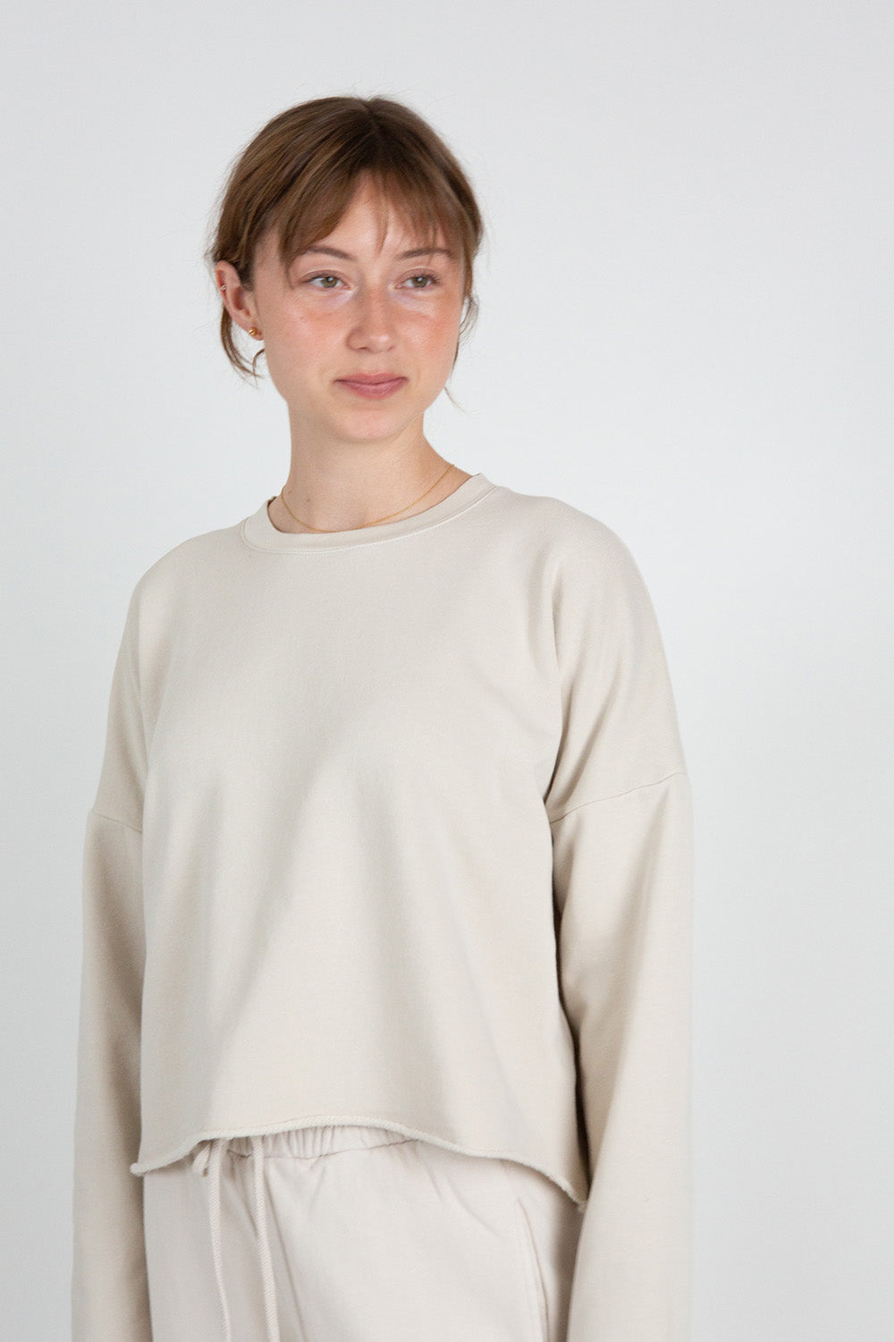 Lauren Manoogian Fleece Crewneck in Greige