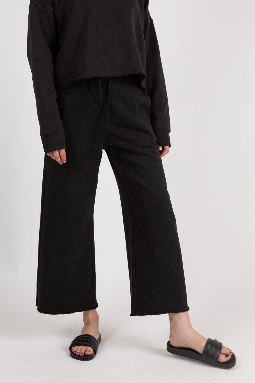 Lauren Manoogian Fleece Pants in Black