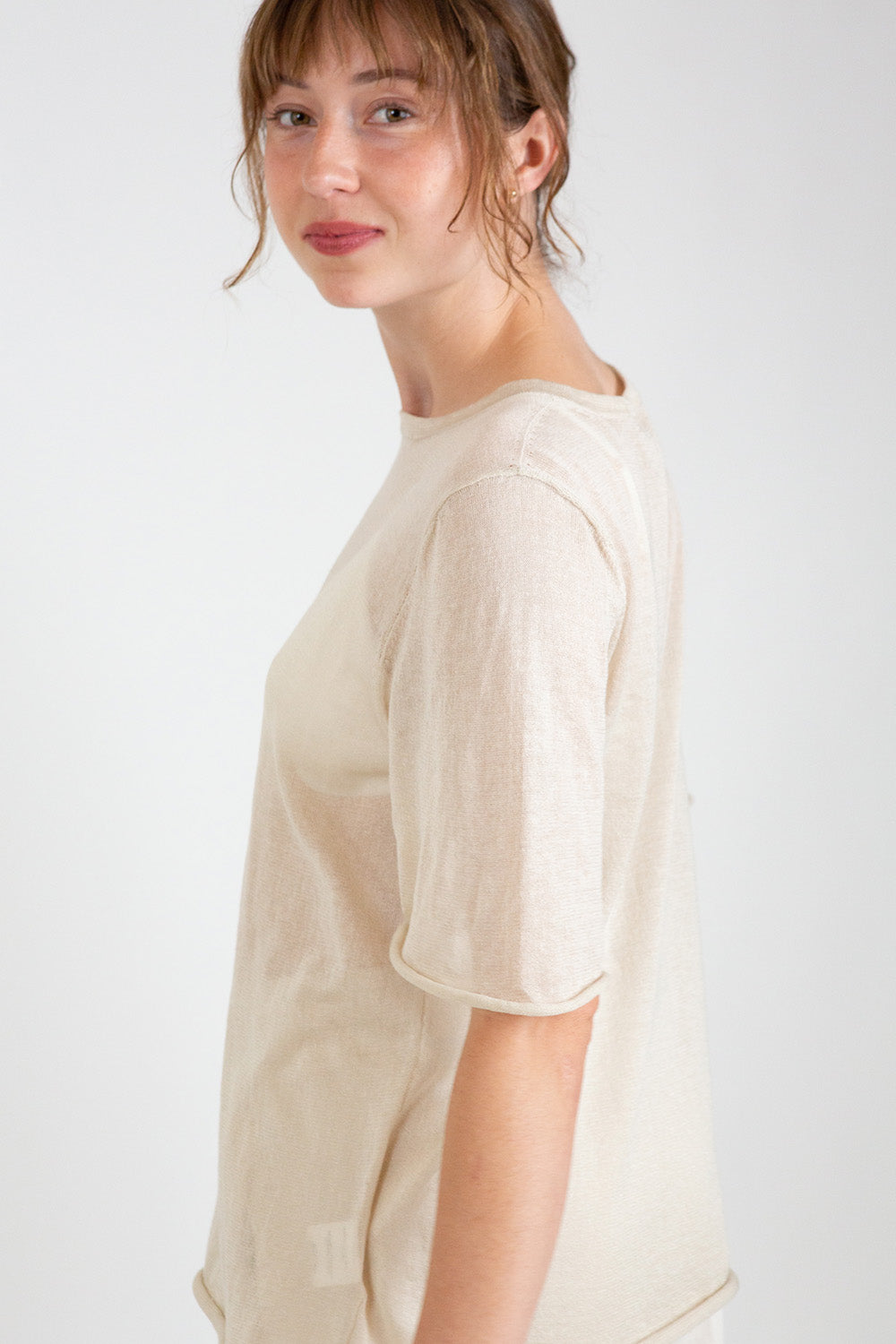 Lauren Manoogian Veil Tee in Parchment