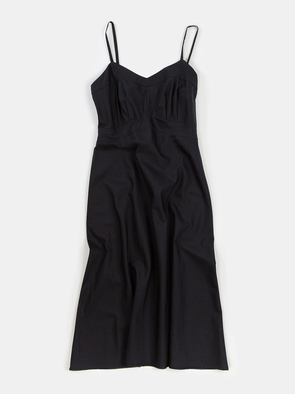 Long Lola Cotton Dress In Black