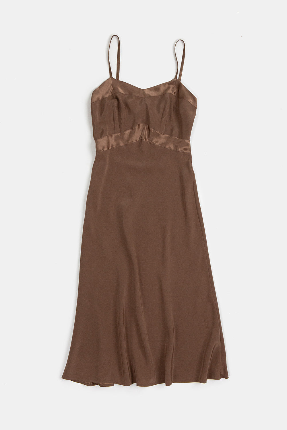Long Lola Silk Charmeuse Dress In Silt