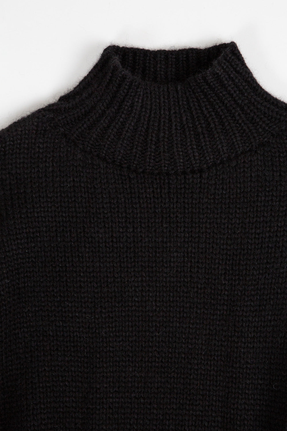 Matilda Alpaca Wool Turtleneck in Black