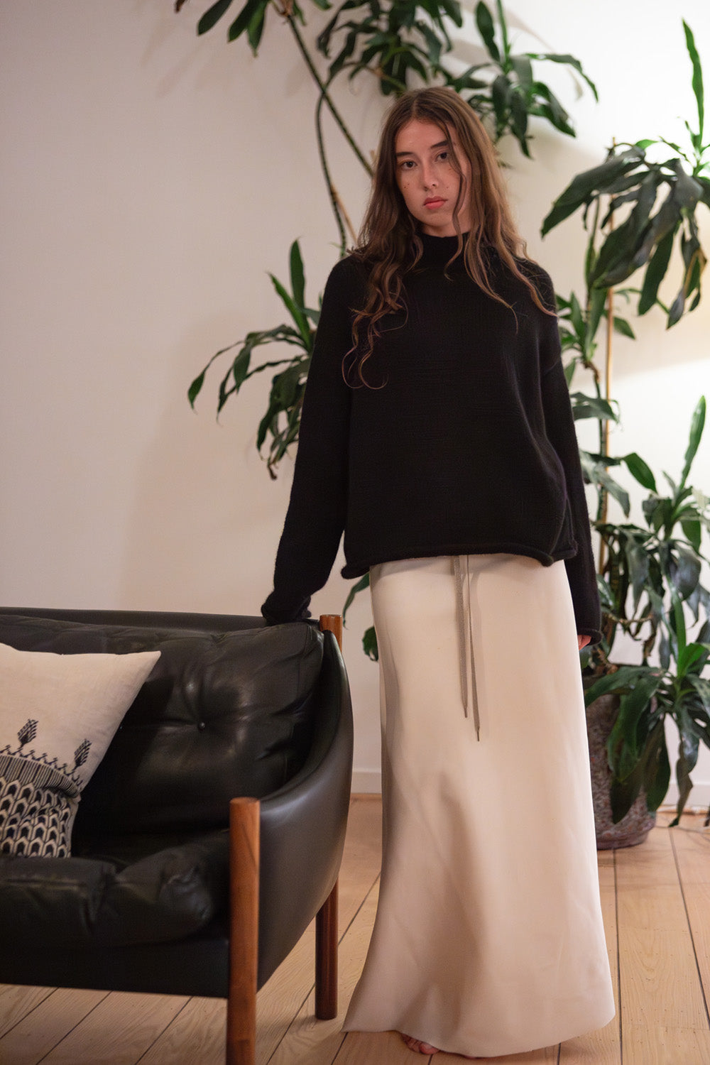 Matilda Alpaca Wool Turtleneck in Black