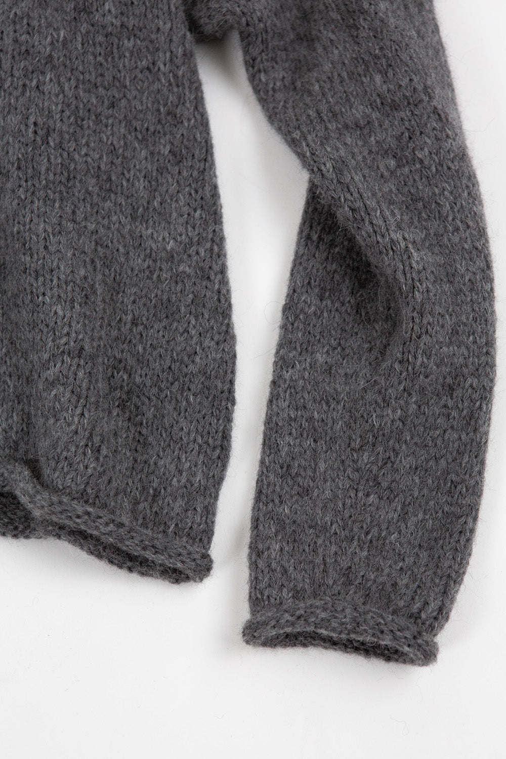 Matilda Alpaca Wool Turtleneck in Dark Grey