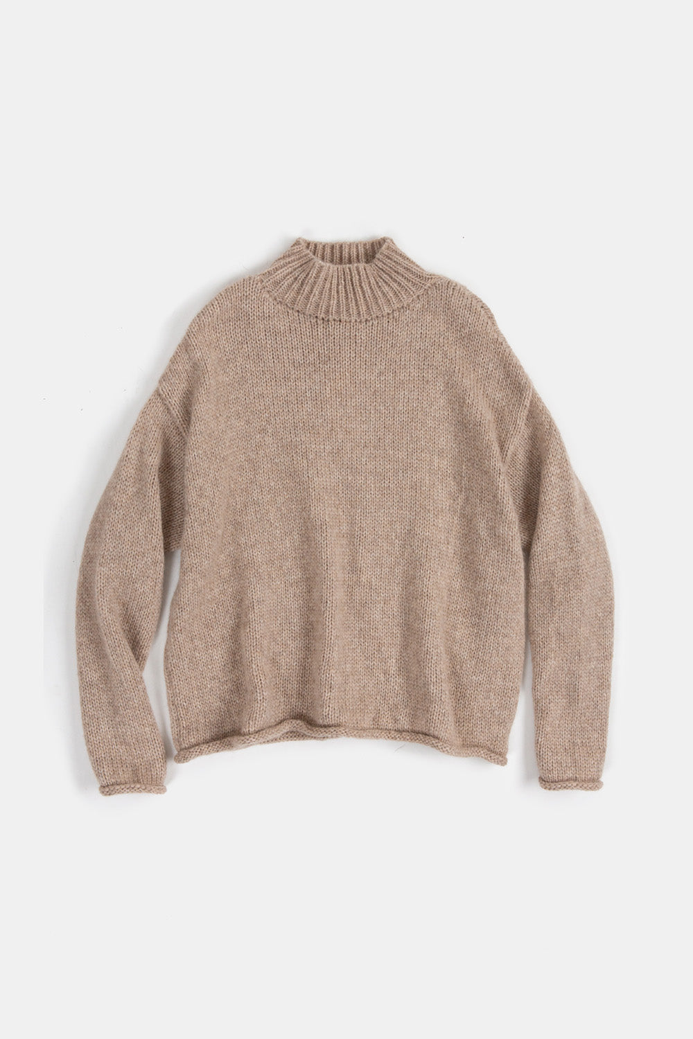 Matilda Alpaca Wool Turtleneck in Fawn