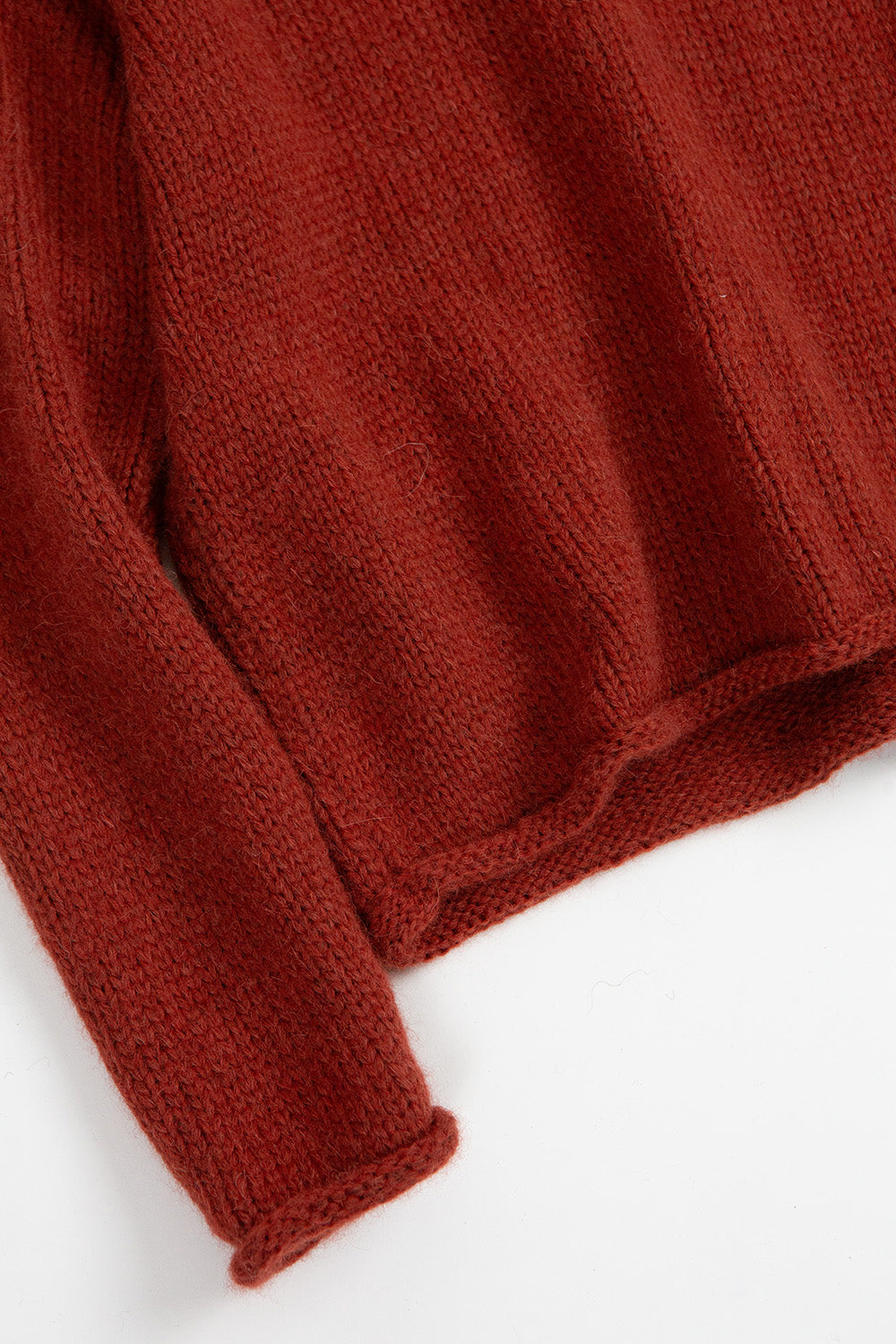 Matilda Alpaca Wool Turtleneck in Goji