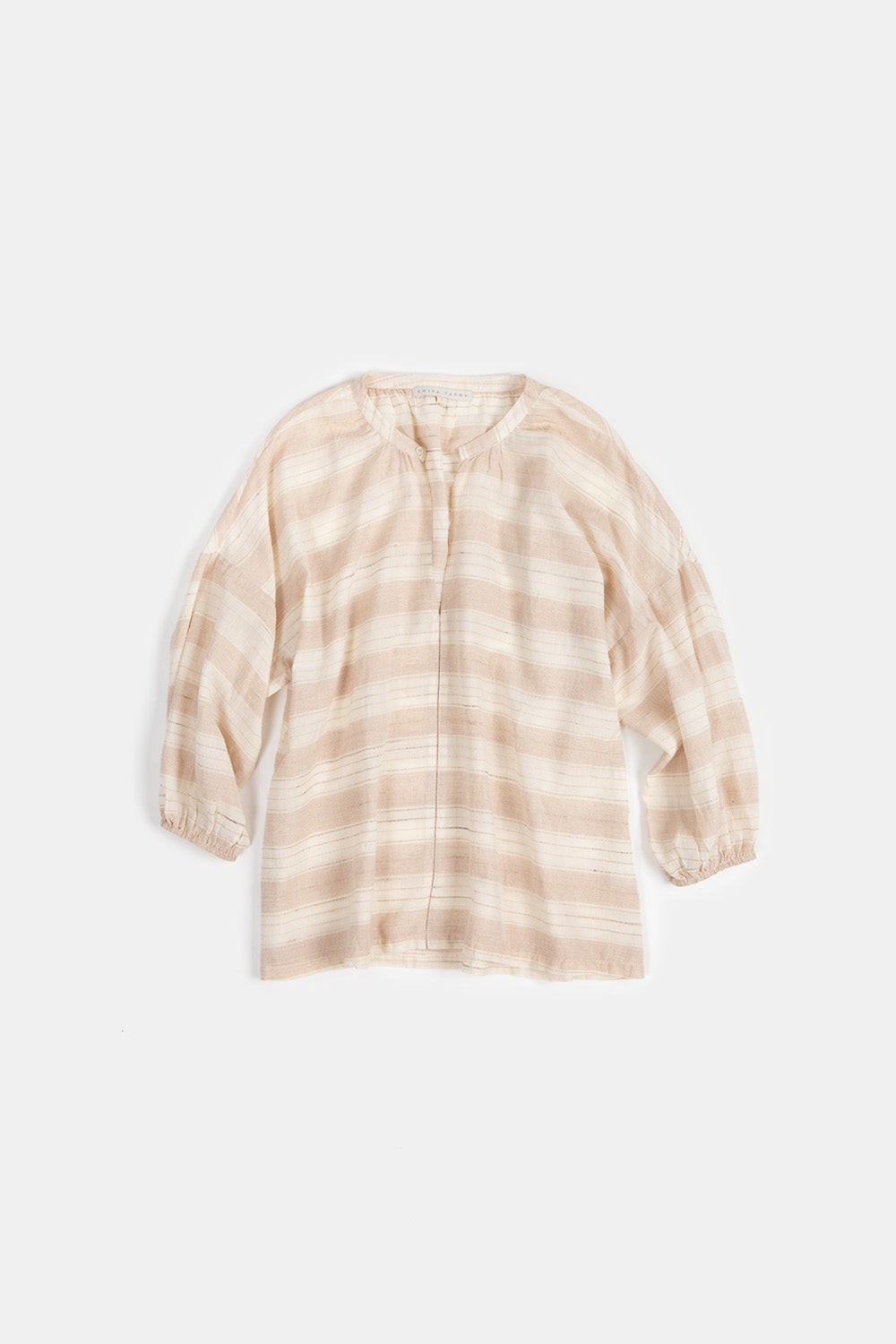 Patricia Khadi Cotton Top In Dune Stripe